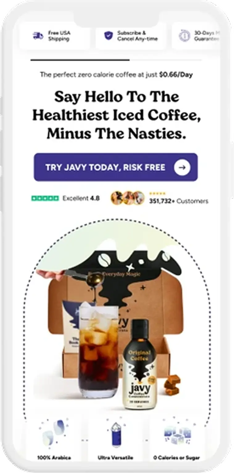 Advertorial page